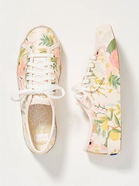 EUC Keds x Rifle Paper Co. Kickstart Leather Sneaker (Anthropologie Exclusive)